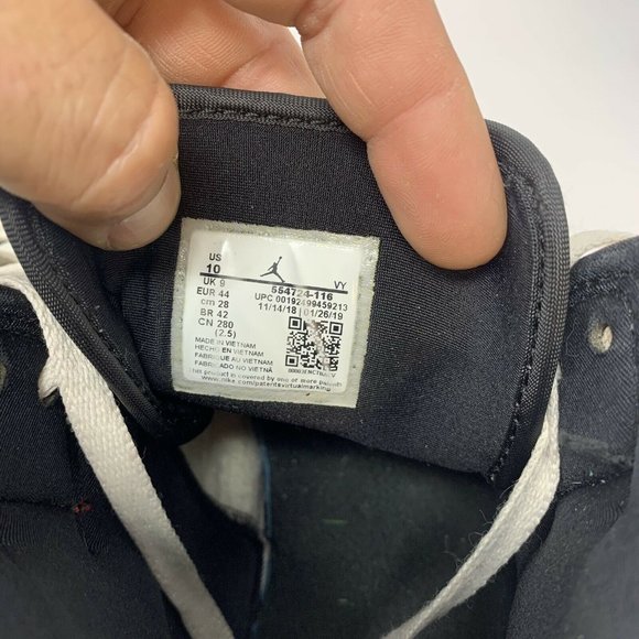 Nike Air Jordan 1 Mid White/Black/Gym Red - Picture 9 of 12